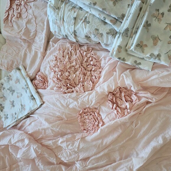 Restoration Hardware Baby Teen Duvet Cover and Sheet Set - Picture 1 of 7